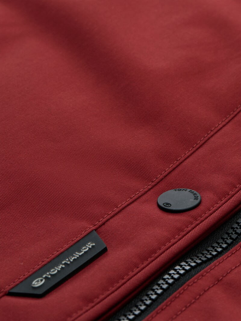 Tom Tailor Funktionsjacke mit abnehmbarer Kapuze - Pear Red