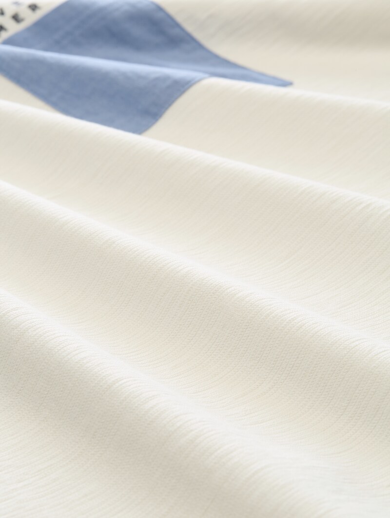 Tom Tailor Poloshirt mit Brusttasche - Gardenia White