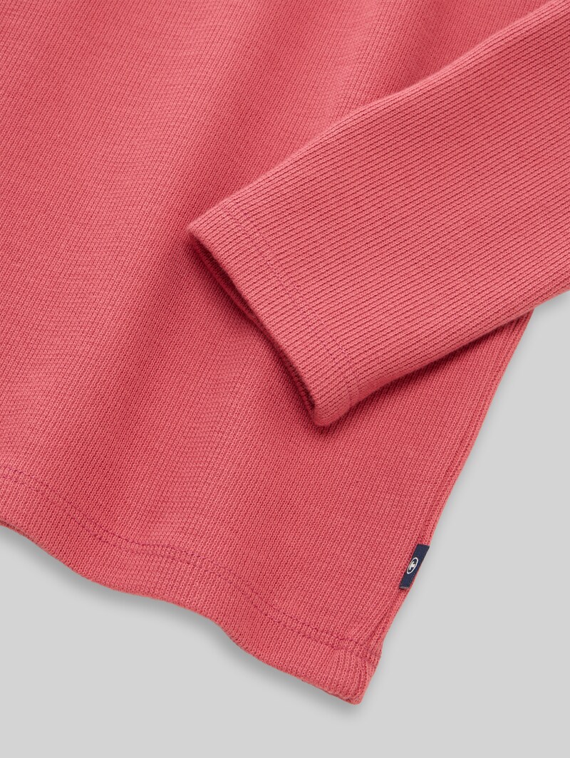 Tom Tailor Langarmshirt mit Rundhalsschnitt - Berry Red