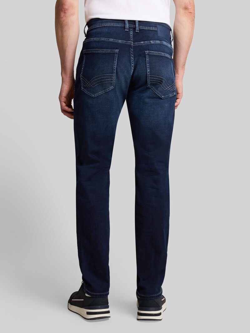 Tom Tailor TTJOSH REGULAR SLIM Jeans mit Stretch - Used Dark Blue Black Denim Tom Tailor TTJOSH REGULAR SLIM Jeans mit Stretch - Used Dark Blue Black Denim