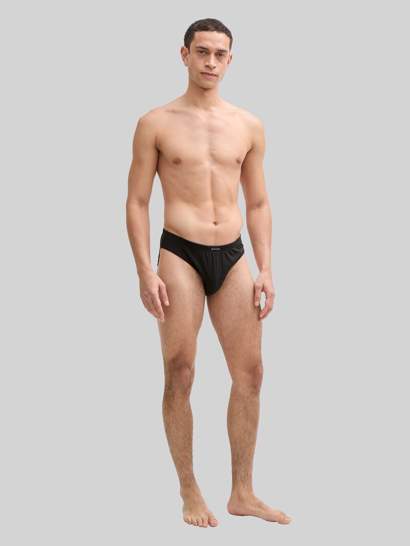 Tom Tailor Slips aus Baumwolle im 7er-Pack - Black-dark-solid