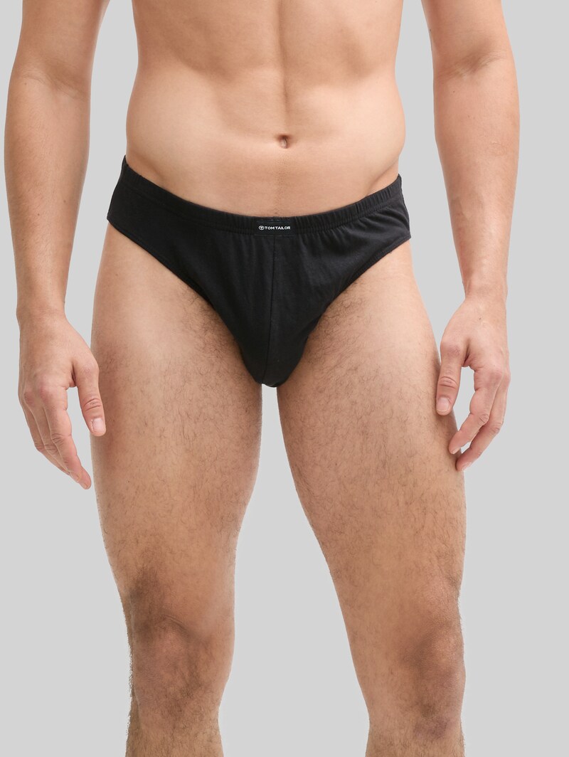 Tom Tailor Slips aus Baumwolle im 7er-Pack - Black-dark-solid