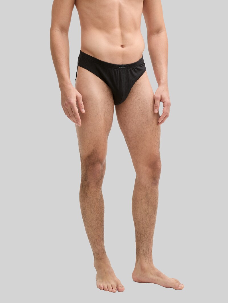 Tom Tailor Slips aus Baumwolle im 7er-Pack - Black-dark-solid
