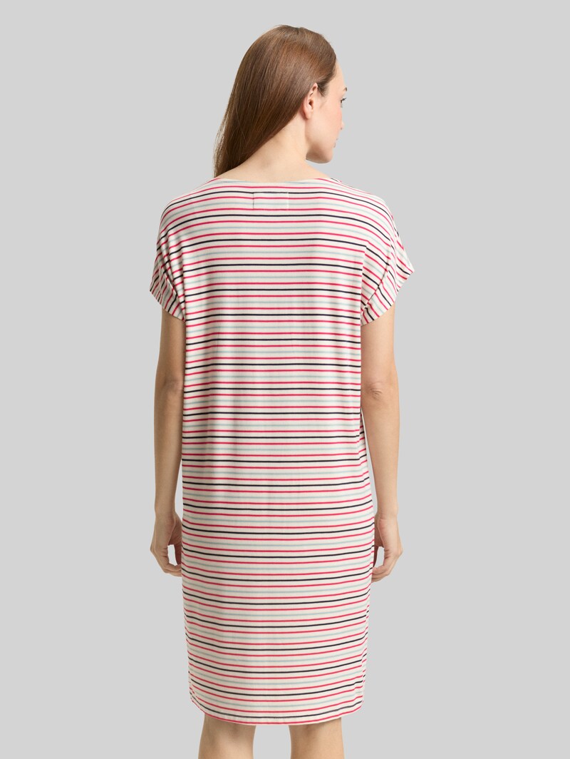 Tom Tailor Nachthemd mit Streifenmuster - White-medium-horizontal Stripe