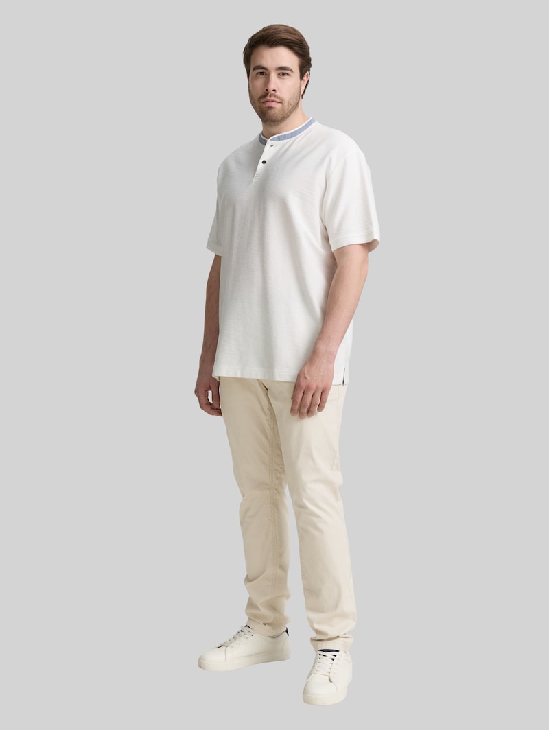 Tom Tailor Plus Size - Tapered Chino Hose - Light Cashew Beige