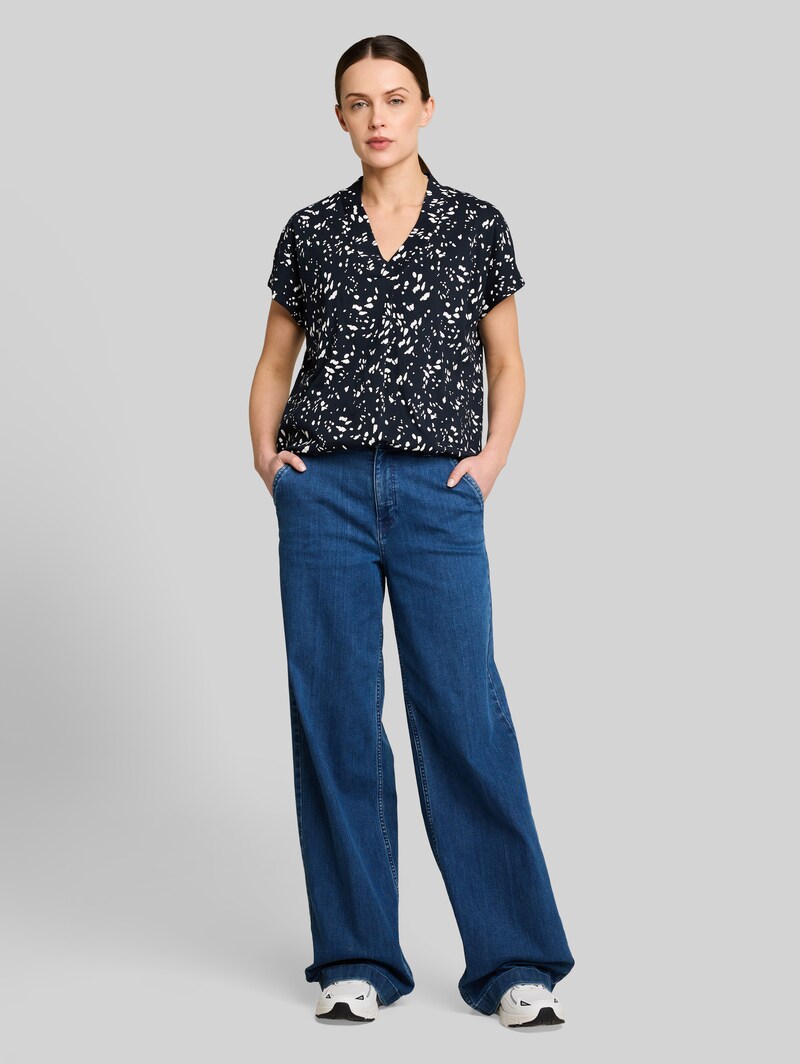 Tom Tailor T-Shirt mit Muster - Navy Dot