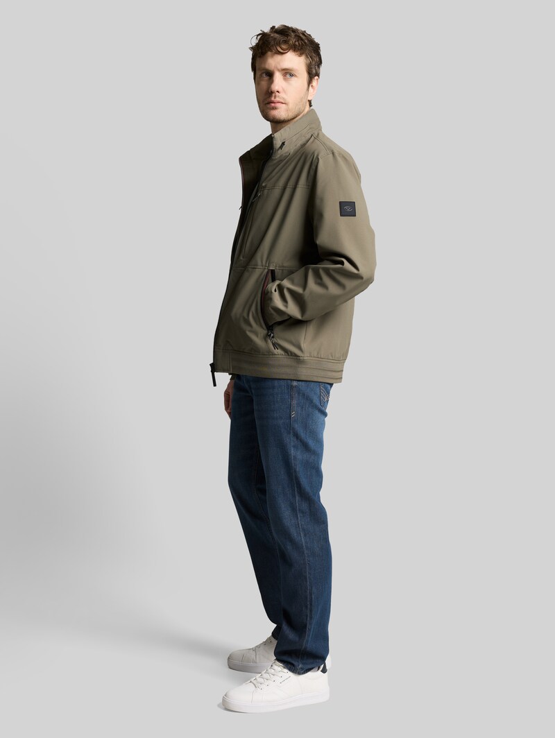 Tom Tailor Blouson Jacke mit verstaubarer Kapuze - Faded Leaf Green