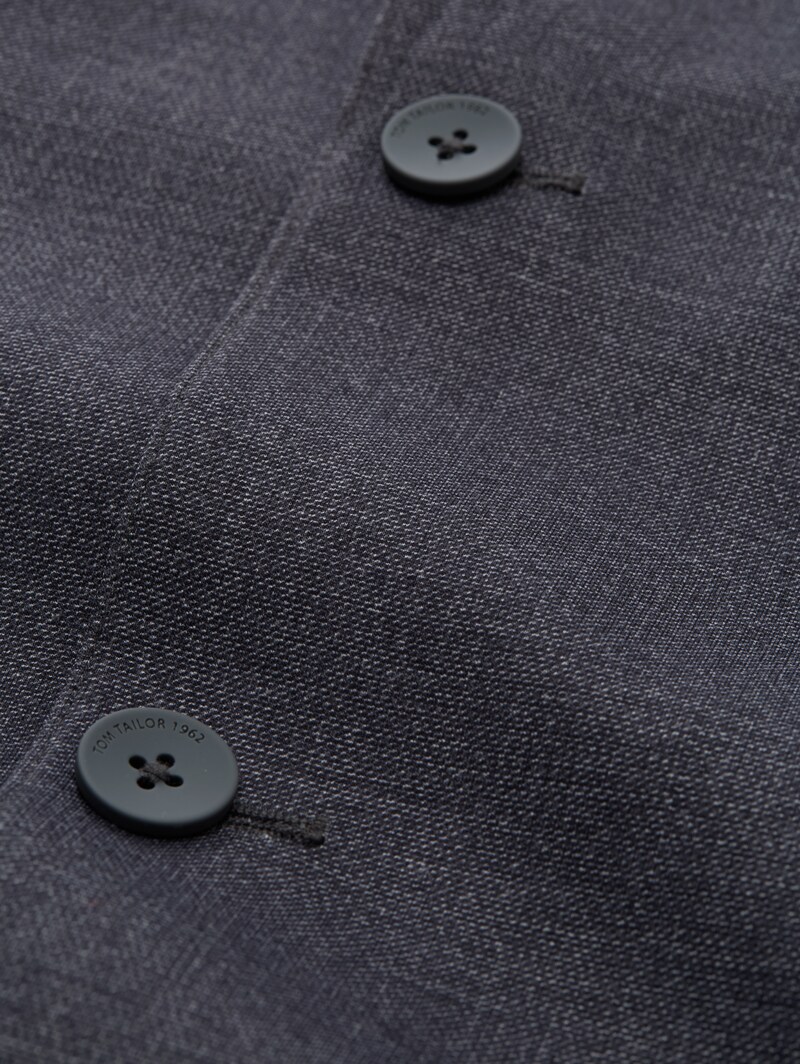 Tom Tailor Regular Fit Sakko mit Taschen - Tamac Grey Melange Print