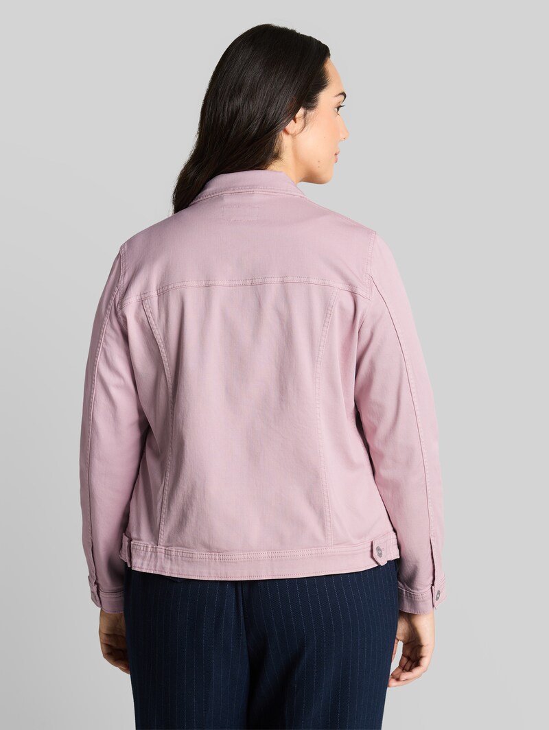 Tom Tailor Plus Size - Jeansjacke mit Eingriffstaschen - Light Elderberry