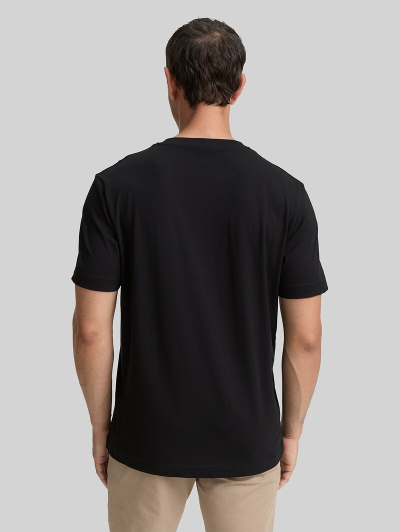 Tom Tailor T-Shirts aus Baumwolle im 2er-Pack - Black