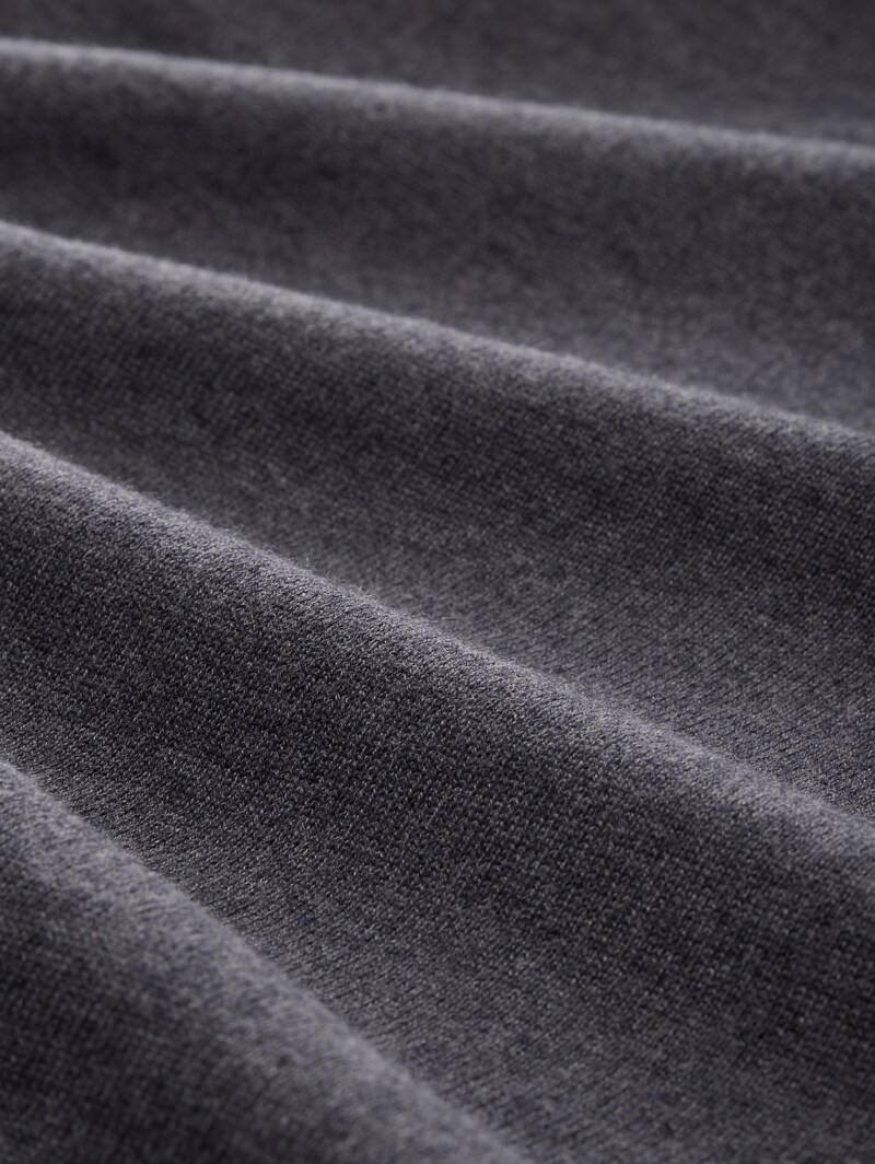 Tom Tailor Strickpullover mit V-Ausschnitt - Evident Anthracite Melange