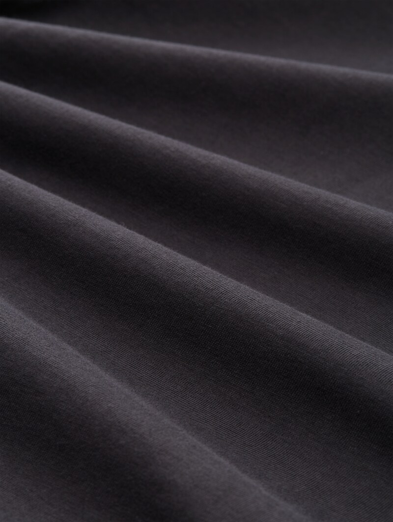 Tom Tailor Langarmshirt mit Logo-Print - Tarmac Grey