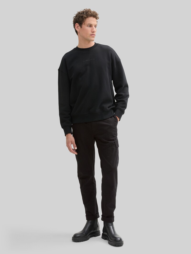 Tom Tailor Regular Tapered Cargo Hose - Black