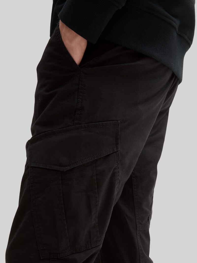 Tom Tailor Regular Tapered Cargo Hose - Black