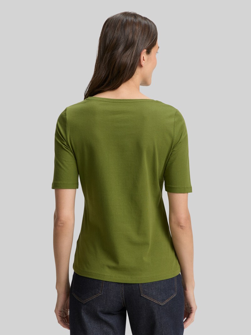 Tom Tailor T-Shirt mit Print - Deep Ivy Green