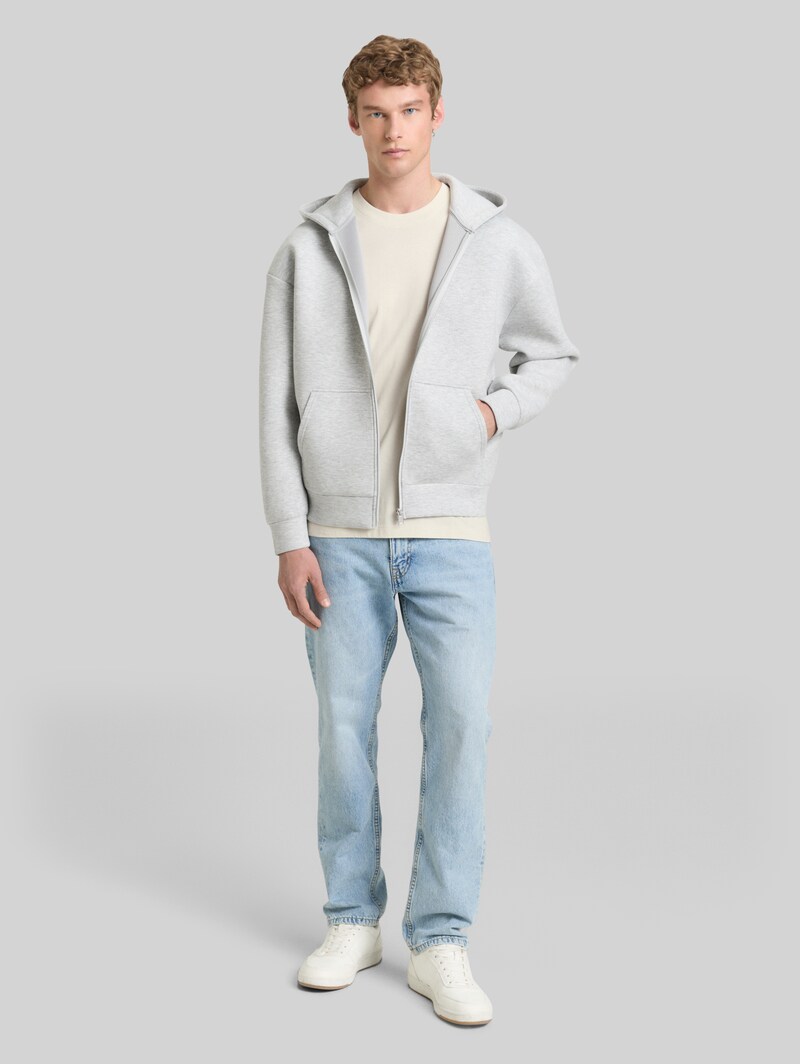 Tom Tailor Relaxed Fit T-Shirt aus Baumwolle - Greyish White