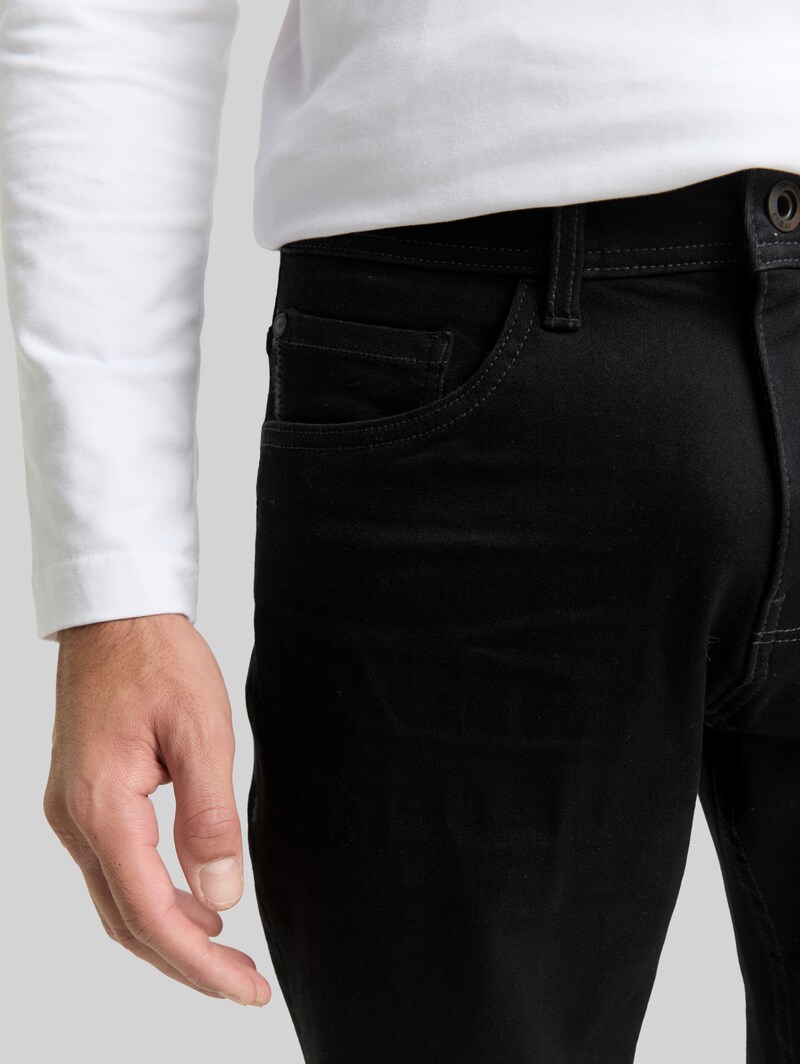 Tom Tailor TTJOSH REGULAR SLIM Jeans mit Stretch - Black Denim