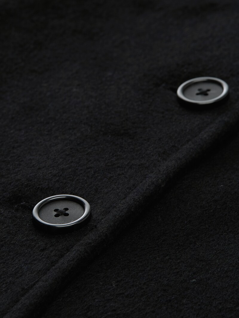 Tom Tailor Wollmantel mit Eingriffstaschen - Deep Black