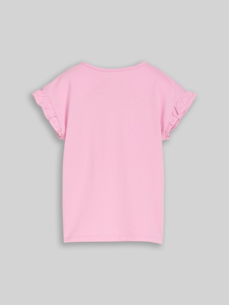 Tom Tailor T-Shirt mit Tüll-Detail - Lovely Pink Tom Tailor T-Shirt mit Tüll-Detail - Lovely Pink