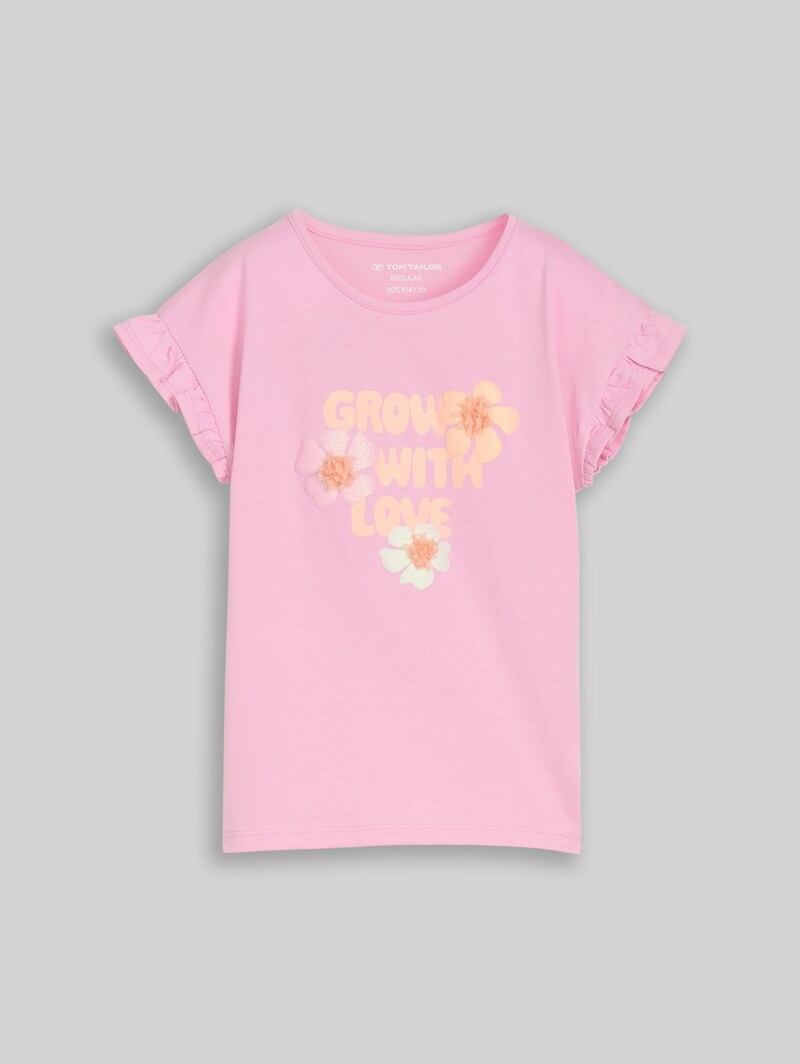 Tom Tailor T-Shirt mit Tüll-Detail - Lovely Pink