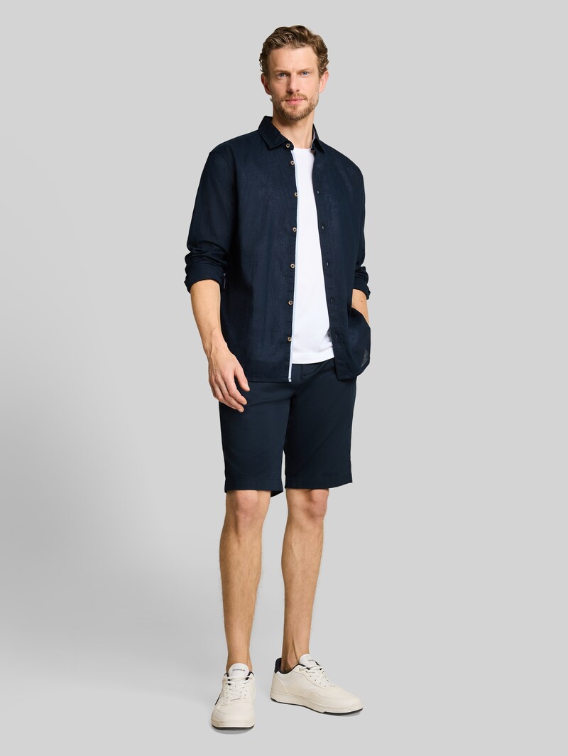 Tom Tailor Chino Shorts mit Kordelzug - Sky Captain Blue