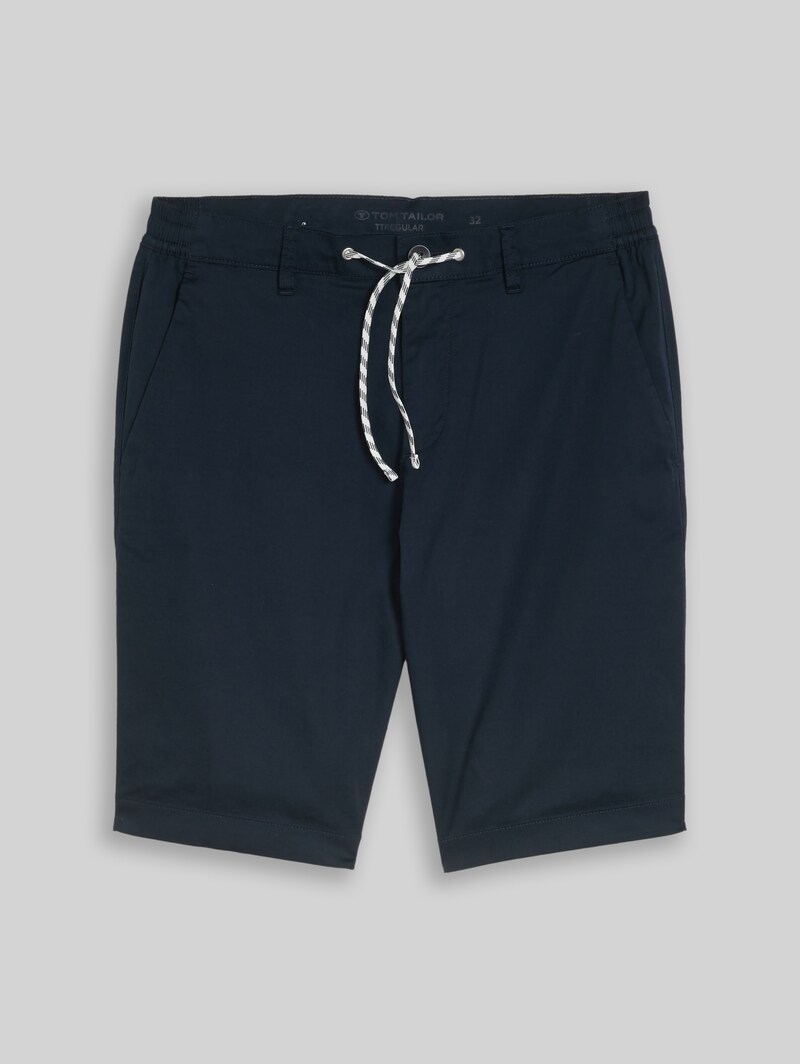 Tom Tailor Chino Shorts mit Kordelzug - Sky Captain Blue