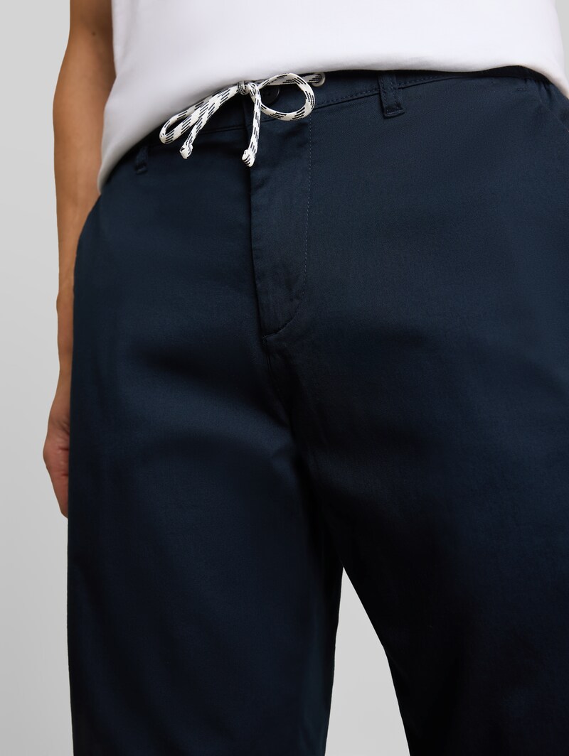 Tom Tailor Chino Shorts mit Kordelzug - Sky Captain Blue