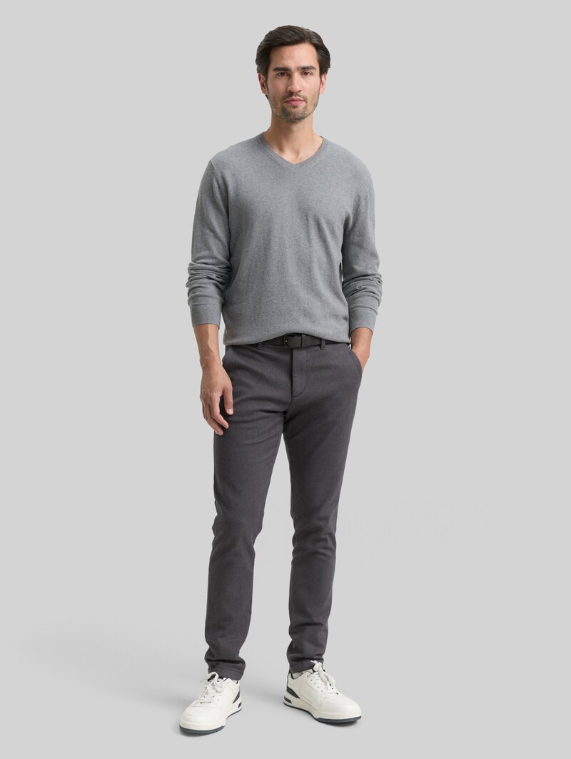 Tom Tailor Strickpullover mit Kaschmir-Anteil - Classic Dark Grey Melange