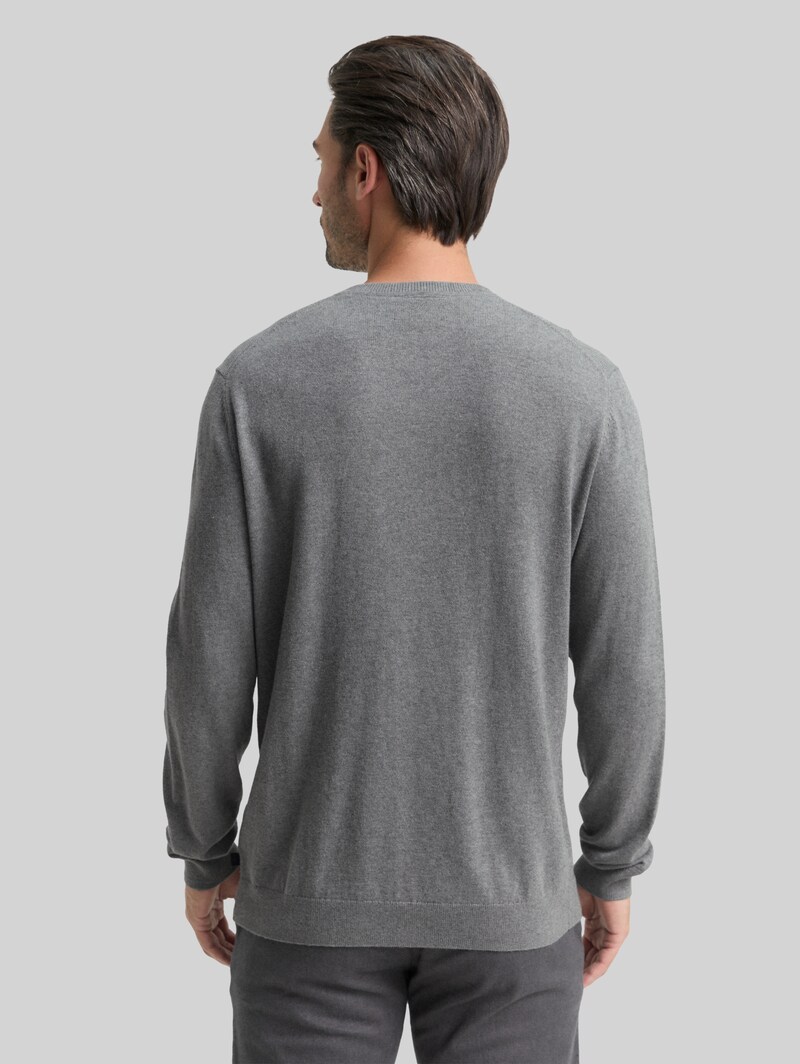 Tom Tailor Strickpullover mit Kaschmir-Anteil - Classic Dark Grey Melange
