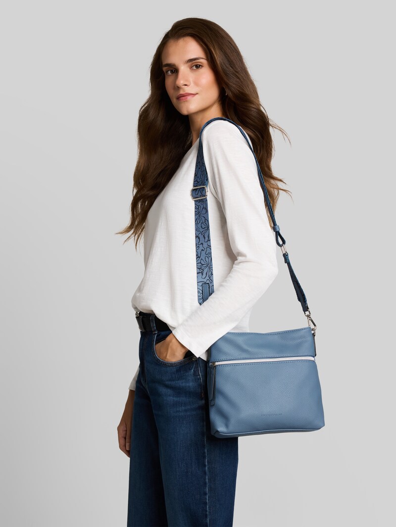 Tom Tailor TTORLA M Umhängetasche mit Gewebeband - Mid Blue