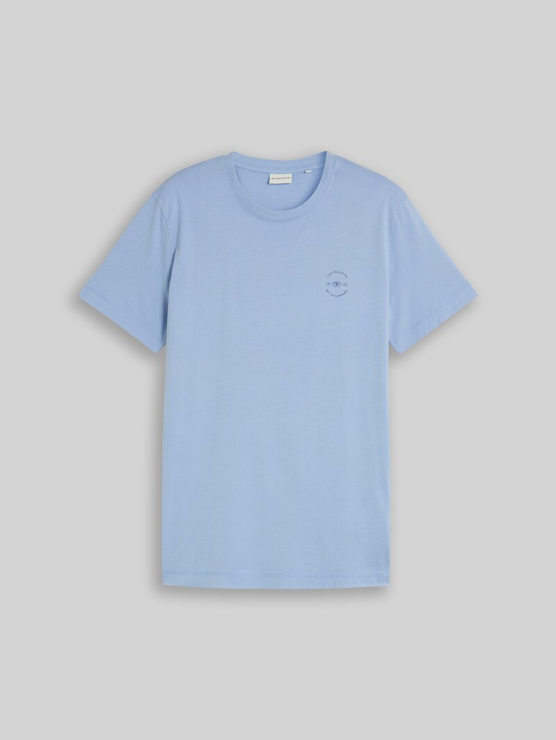 Tom Tailor T-Shirt mit Logo-Print - Pale Blue