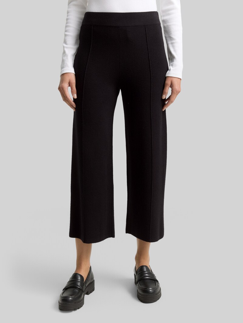 Tom Tailor Culotte Strickhose - Deep Black