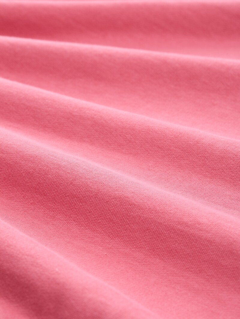 Tom Tailor Loose Fit Sweatshirt mit Print - Bright Rose