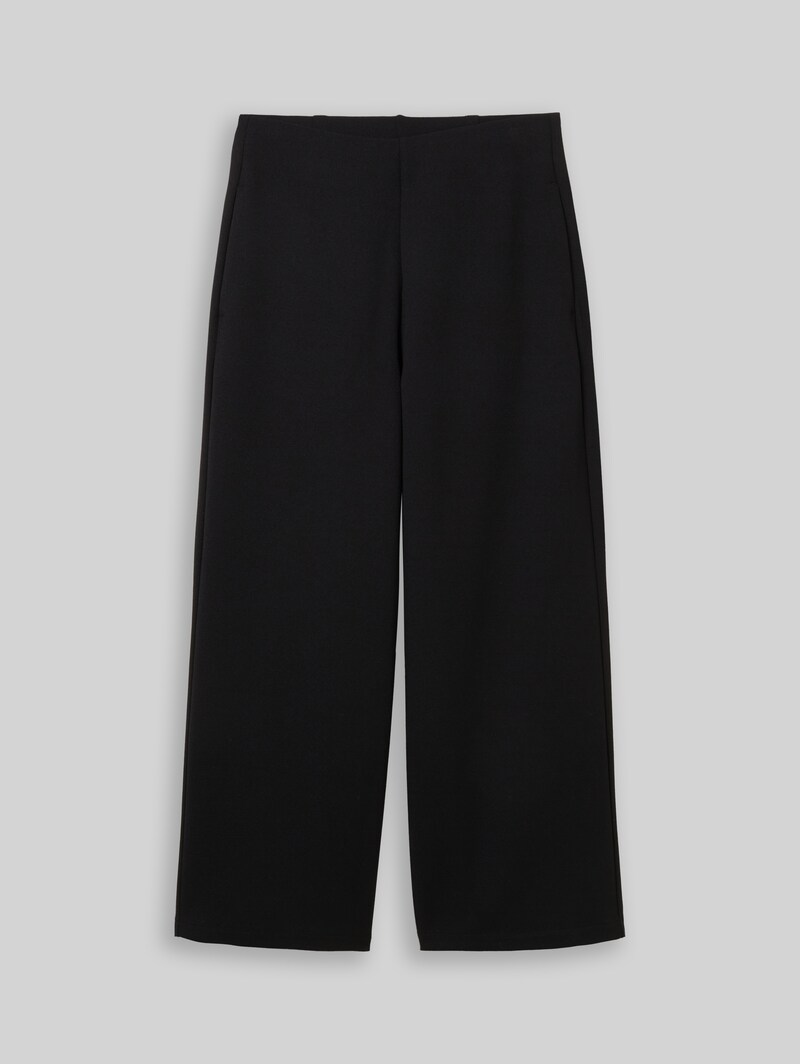 Tom Tailor High Waist Culotte Hose - Deep Black