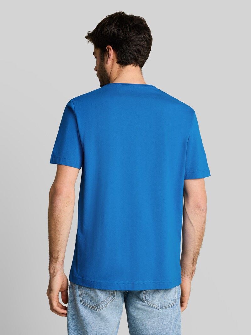 Tom Tailor T-Shirt mit Print auf der Brust - Surf Blue