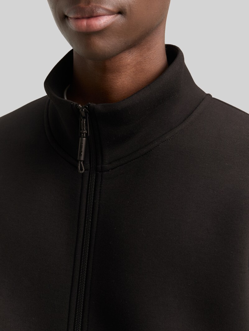 Tom Tailor Relaxed Scuba Sweatjacke - Black