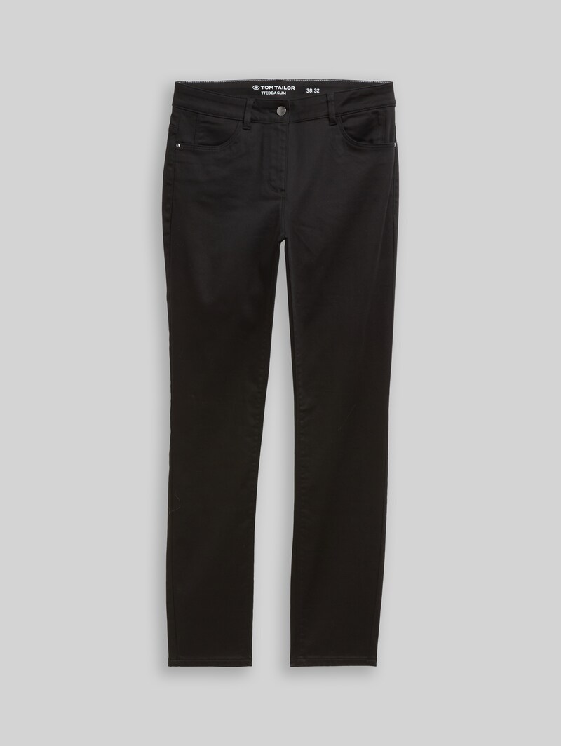 Tom Tailor TTEDDA SLIM Hose - Deep Black