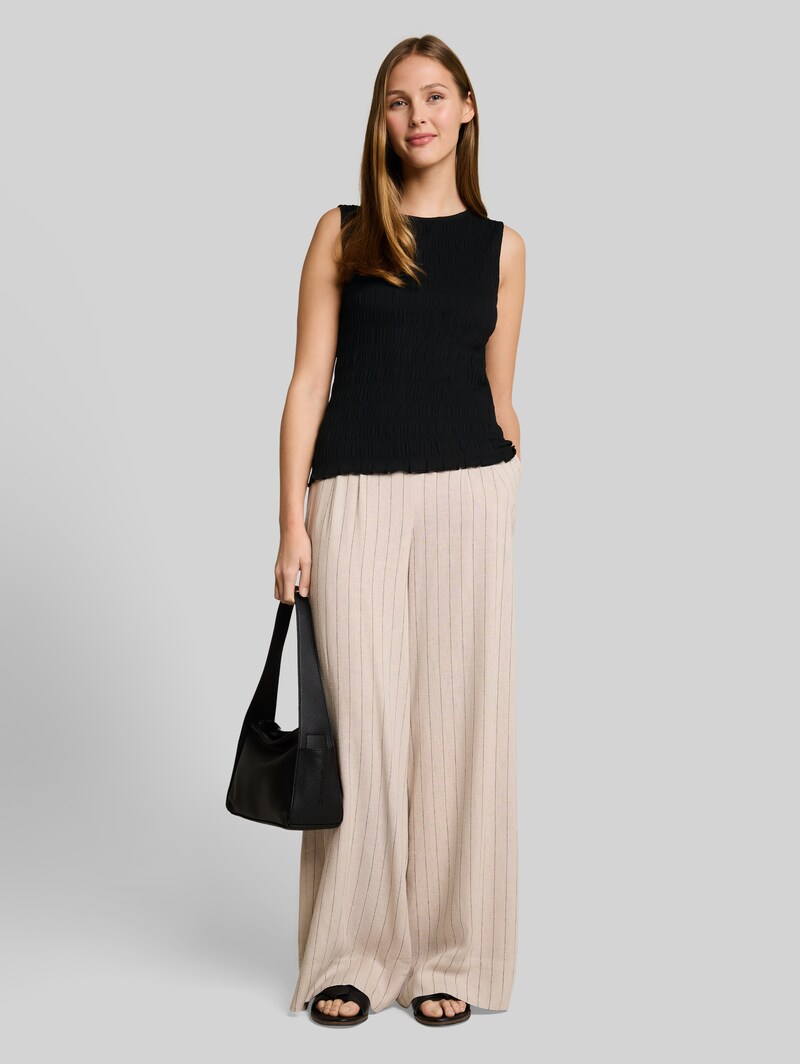 Tom Tailor Smock Top mit Stretch - Deep Black