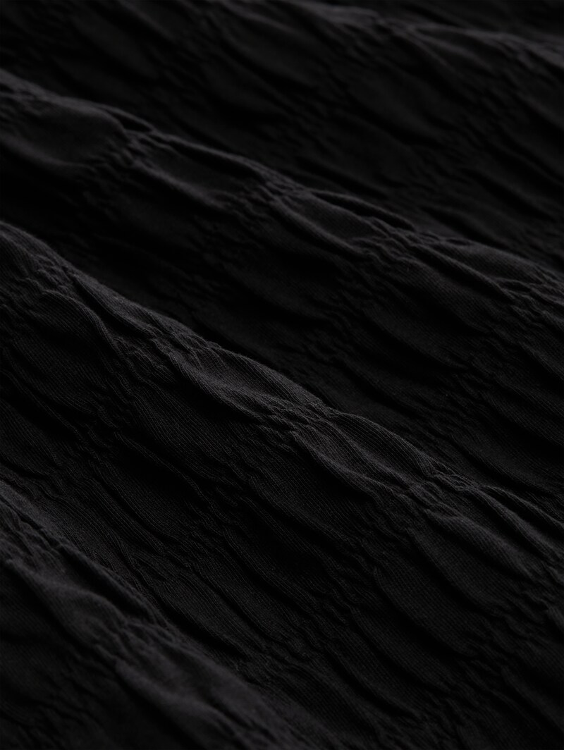 Tom Tailor Smock Top mit Stretch - Deep Black