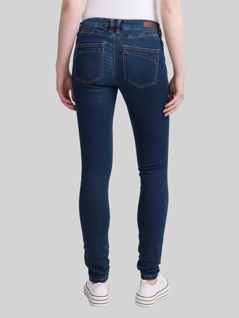 Tom Tailor TTJONA EXTRA SKINNY Jeans - Dark Stone Wash Denim Tom Tailor TTJONA EXTRA SKINNY Jeans - Dark Stone Wash Denim