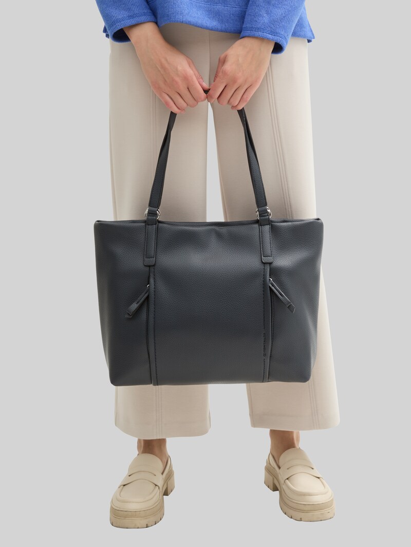 Tom Tailor TTBECA L Shopper mit Reißverschluss-Details - Dark Blue
