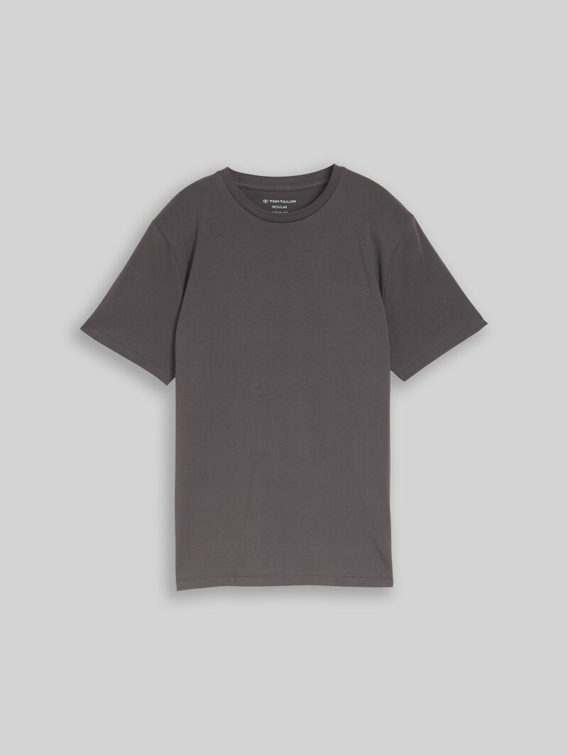 Tom Tailor T-Shirt mit Print - Dark Urban Grey