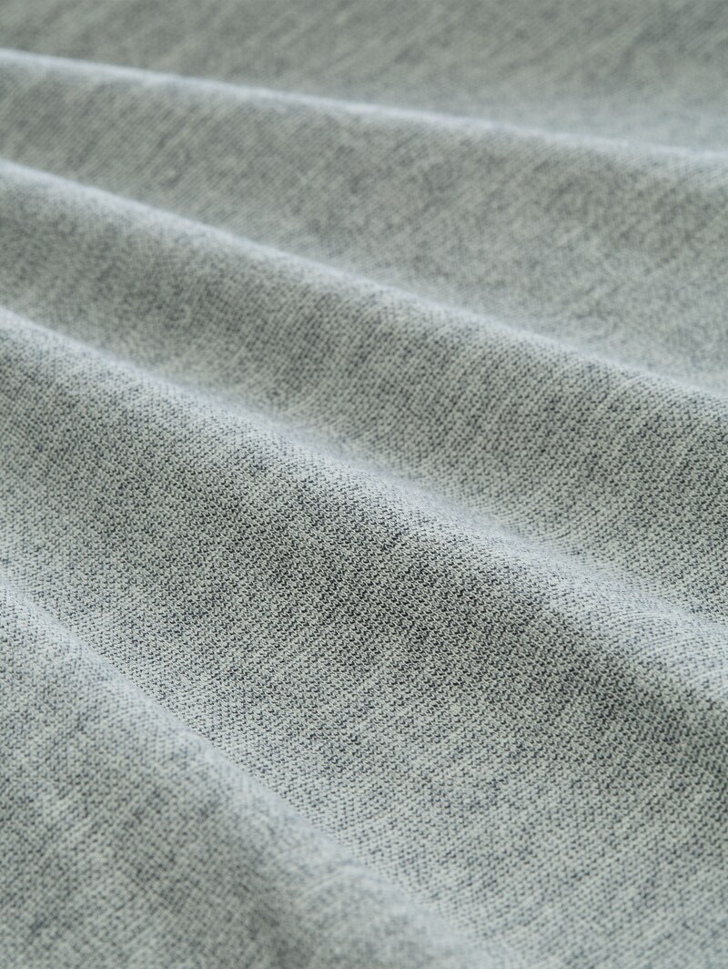 Tom Tailor T-Shirt in Melange-Optik - Green Navy Injected