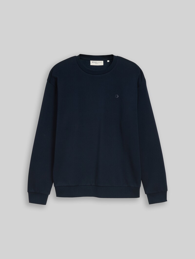 Tom Tailor Basic Sweatshirt - Sky Captain Blue