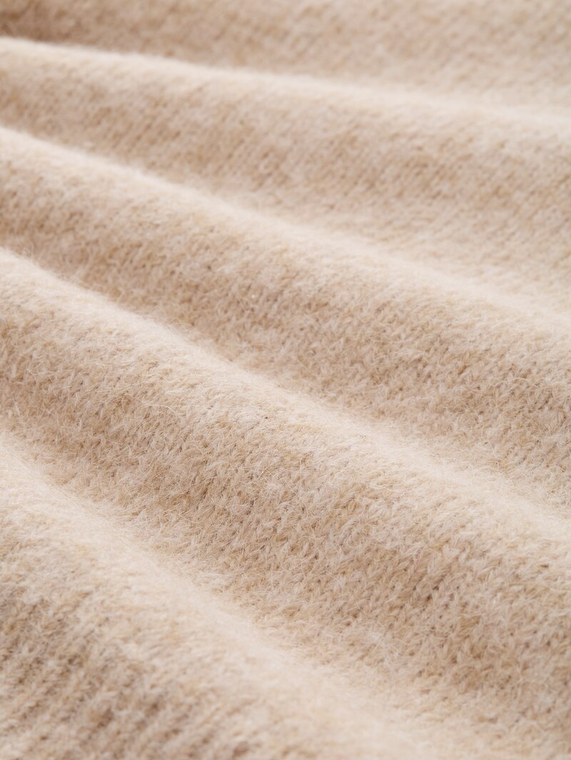 Tom Tailor Oversize Strickpullover - Cosy Beige Melange
