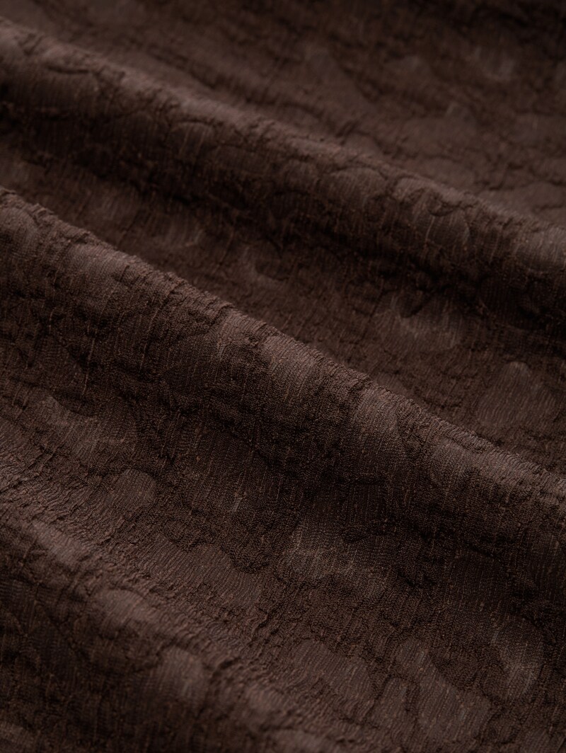 Tom Tailor Boxy Fit T-Shirt mit Leo-Muster - Java Dark Brown
