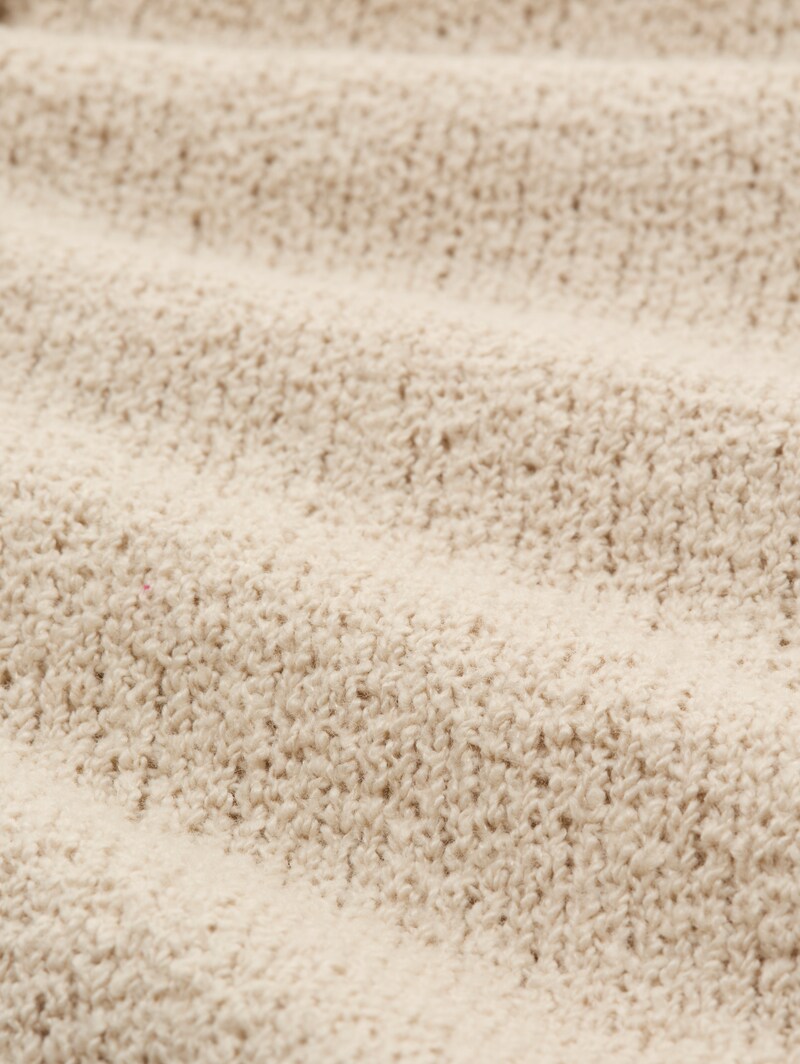 Tom Tailor Cardigan mit Rundhalsausschnitt - Sand Stone Beige