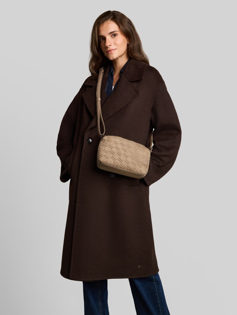 Tom Tailor TTXANTHIA Umhängetasche mit Logo-Prägung - Taupe / Taupe