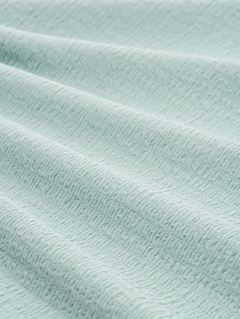 Tom Tailor Crinkle T-Shirt - Blue Haze