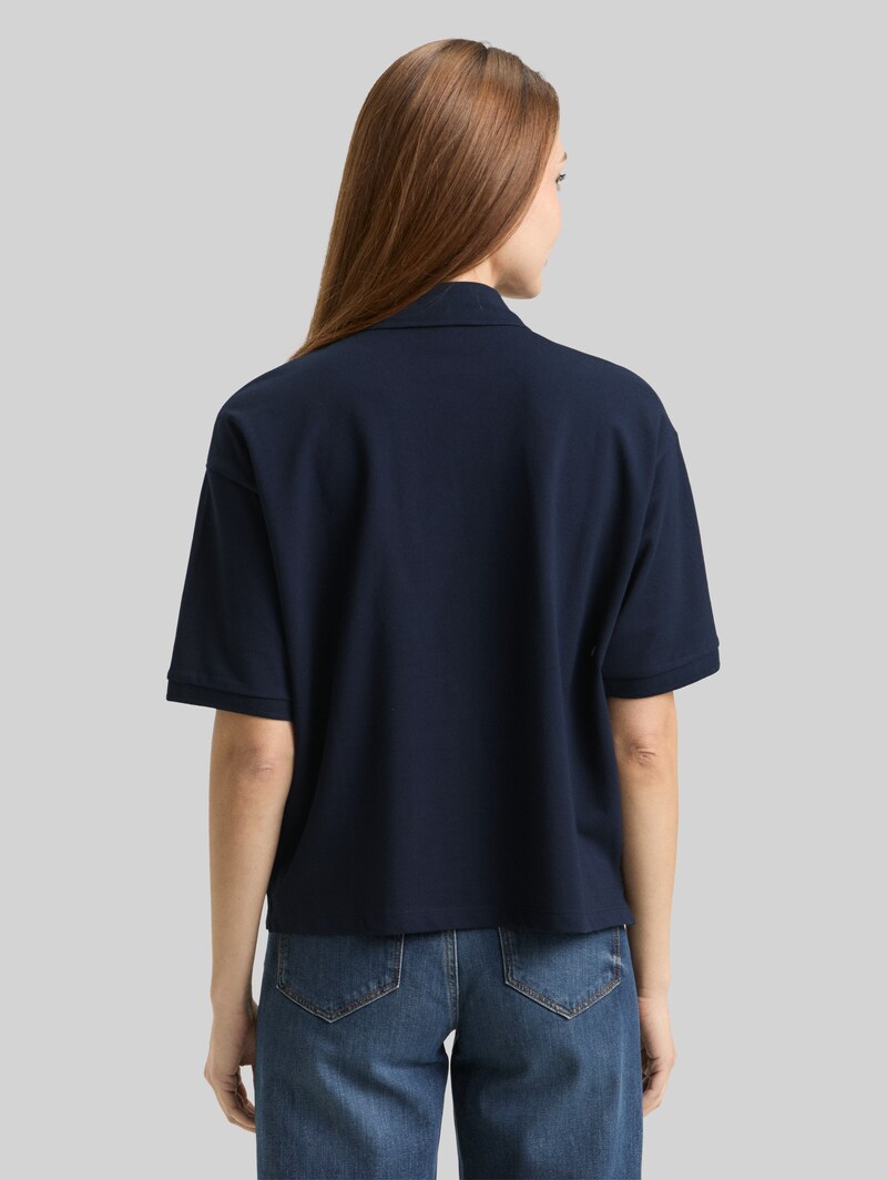 Tom Tailor Loose Fit Poloshirt - Sky Captain Blue